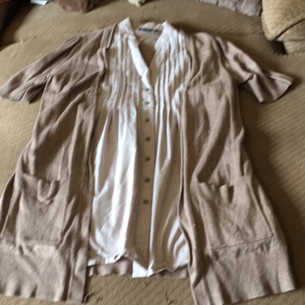 Mock Cardigan Shirt